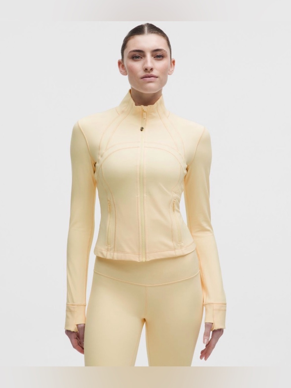 Lululemon Define Cropped Jacket - Butter Cream